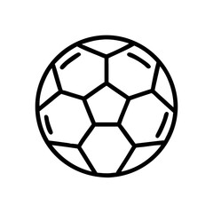 Fototapeta premium soccer ball isolated on white background Icon