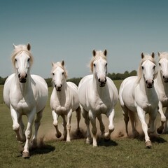 group of horses in a field