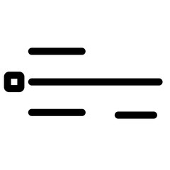 Flat and minimal list icon symbol - Basic user interface list symbol