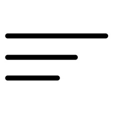 Flat and minimal list icon symbol - Basic user interface list symbol