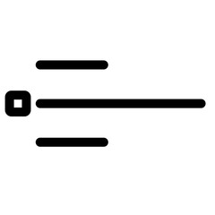 Flat and minimal list icon symbol - Basic user interface list symbol