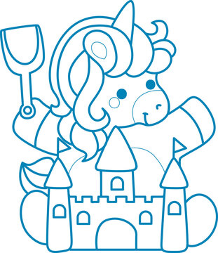 recommend clip art: Printable outline Unicorn templates for coloring children's book