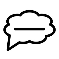 Conversation speech bubble icon symbol