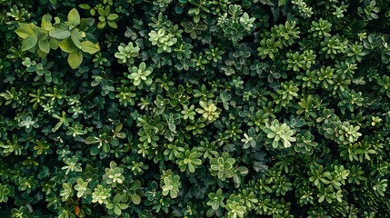 Obraz premium a bush with green leaves.