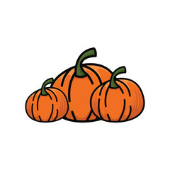 halloween pumpkin isolated on white background