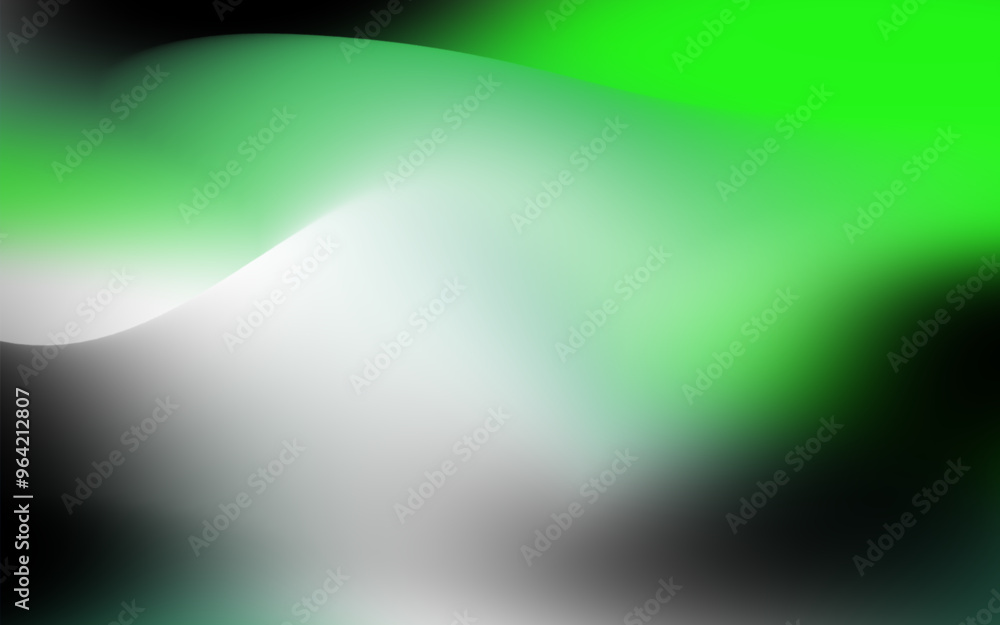 Poster abstract background with bright neon green and black, featuring a dynamic wave pattern. ideal for mo