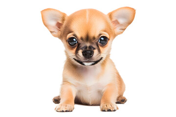 Obraz premium Small Chihuahua puppy isolated on transparent background