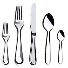 Dining_etiquette_signs_showing_cutlery_placement,_isolated_on_a_white_background.