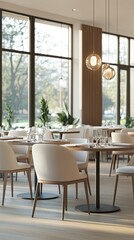 Obraz premium modern restaurant interior