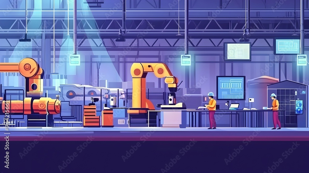 Poster factory floor transformation:from manual labor to fully automated ai-driven manufacturing