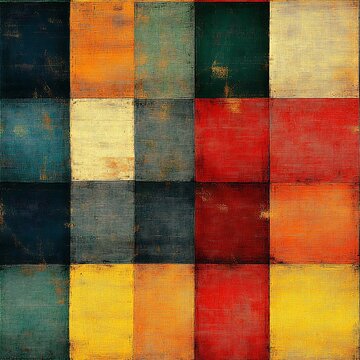 Jamaican Plaid Pattern - A plaid pattern unique to traditional Jamaican clothing, often featuring bold and vibrant colors 