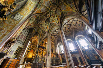 Fototapeta premium interior of the cathedral, Sankt Wolfgang, Wolfgangsee; Salzburg, Austria, Europe, August 2024