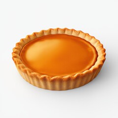 A small, golden pastry with a flaky crust