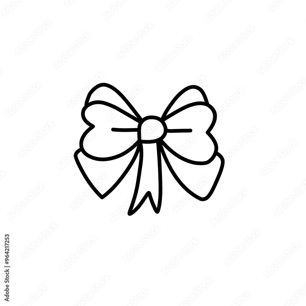 Poster bow tie outline