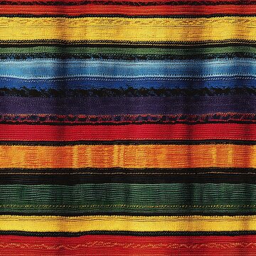 Zarape Pattern - A colorful striped pattern commonly found in Mexican blankets and shawls 
