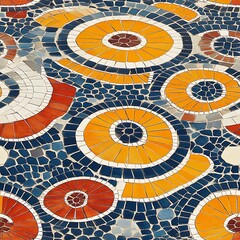 Zellige Pattern - A mosaic pattern made from small tiles, commonly used in Moroccan decoration 
