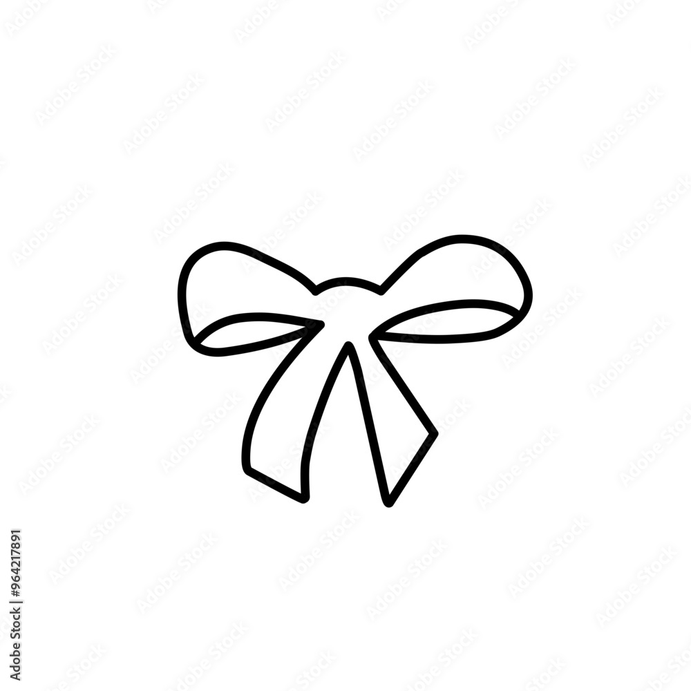 Canvas Prints bow tie outline