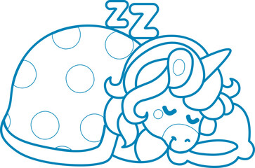 Printable outline Unicorn templates for coloring children's book