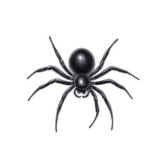Fototapeta premium A detailed illustration of a black spider