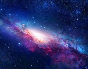 Fototapeta premium Galaxy in Deep Space Background