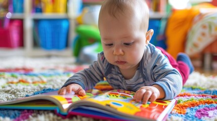 Baby Books: Board or fabric books with bright colors, simple text, and interactive features like textures or flaps, perfect for engaging and entertaining infants.
