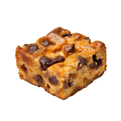A chocolate chip cookie with a waffle pattern