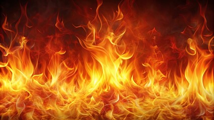 Abstract fiery background in widescreen format with vibrant colors and dynamic flames