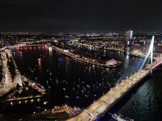 Fototapeta premium Small boats during evening at World port days (