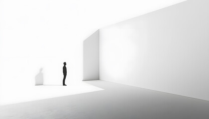 Fototapeta premium A single word or short phrase in a clean, simple font, placed subtly in the center or corner of the wallpaper