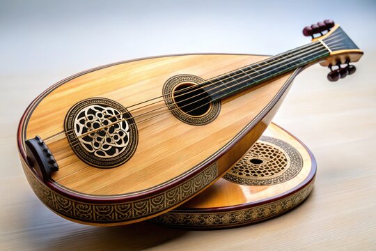 An Image Of A Traditional Musical Instrument With A Single String, A Wooden Handle, And An Ornate Headpiece, Often Used In Middle Eastern And North African Music.