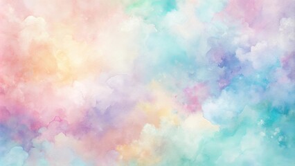 Abstract pastel watercolor pattern with soft, soothing colors