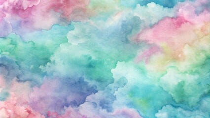 A soft, colorful watercolor texture with blended hues.
