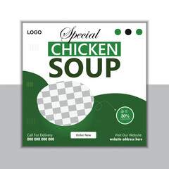 Food social media post design