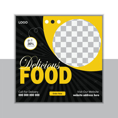 Food social media post design