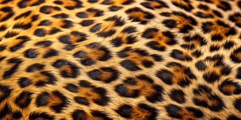 Fototapeta premium Close-up shot of luxurious leopard fur highlighting intricate patterns