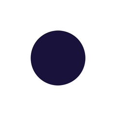 dark blue round wothout background
