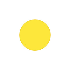 yellow ball isolated without background