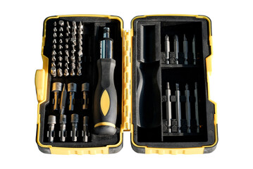 Isolated Screwdriver Socket Set Toolbox