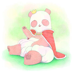 Prince style panda (watercolor style)