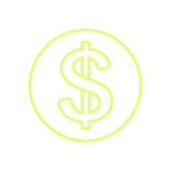 Obraz premium dollar sign icon