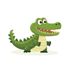 Fototapeta premium cartoon crocodile cartoon