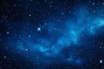 Obraz premium Majestic Night Sky: A Dreamy Canvas of Stars and Cosmic Colors