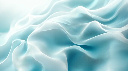 Obraz premium Abstract Blue and White Wavy Fabric Texture