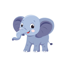 Fototapeta premium baby elephant cartoon