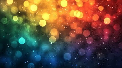 Abstract Background of Blurry Lights and Glitter