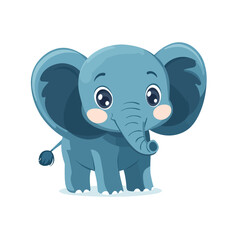 Fototapeta premium baby elephant cartoon