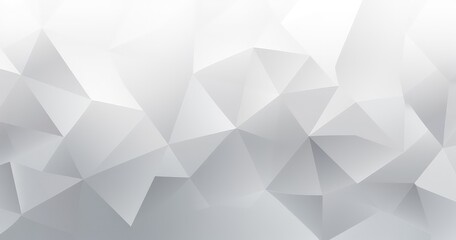Obraz premium A modern abstract design featuring a blend of light and dark gray geometric shapes, creating a textured, three-dimensional effect.