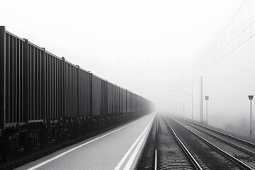 Cargo Train in Motion | Efficient Freight Transport Across Railways for Global Supply Chain