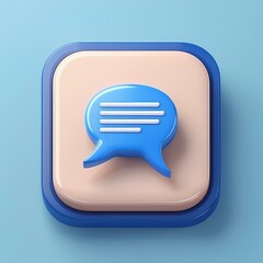 Fototapeta premium bubble icon, message, illustration, balloon, design, discussion, 