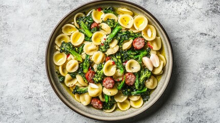 Delicious Italian Pasta Dish with Broccoli Rabe and Sausage